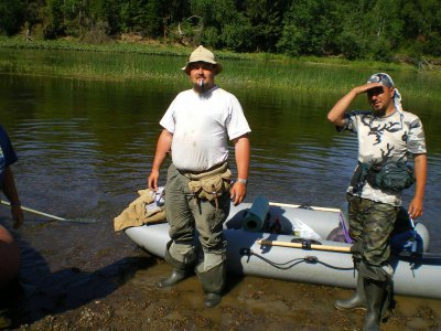 Dr. Boiko M.S. & Mychko E.V. at Sylva River