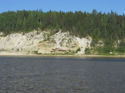 Lower Permian outcrops, Pinega River