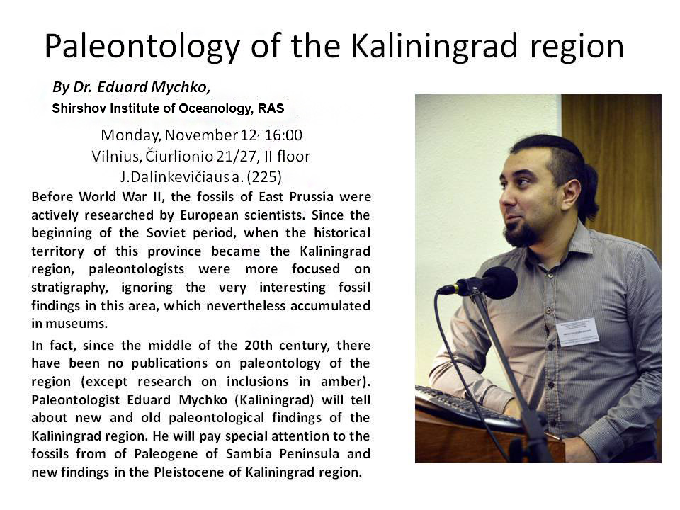 Lecture Paleontology of Kaliningrad region