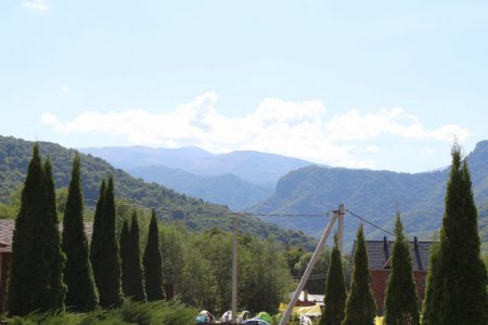 Nikitino village (view of the main Caucasian ridge)