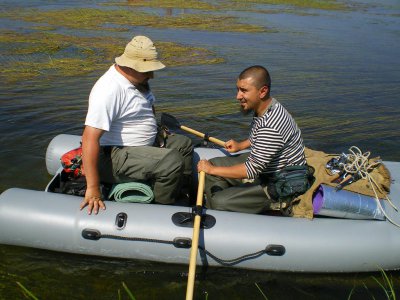 Dr. Boiko M.S. & Mychko E.V. at Sylva River